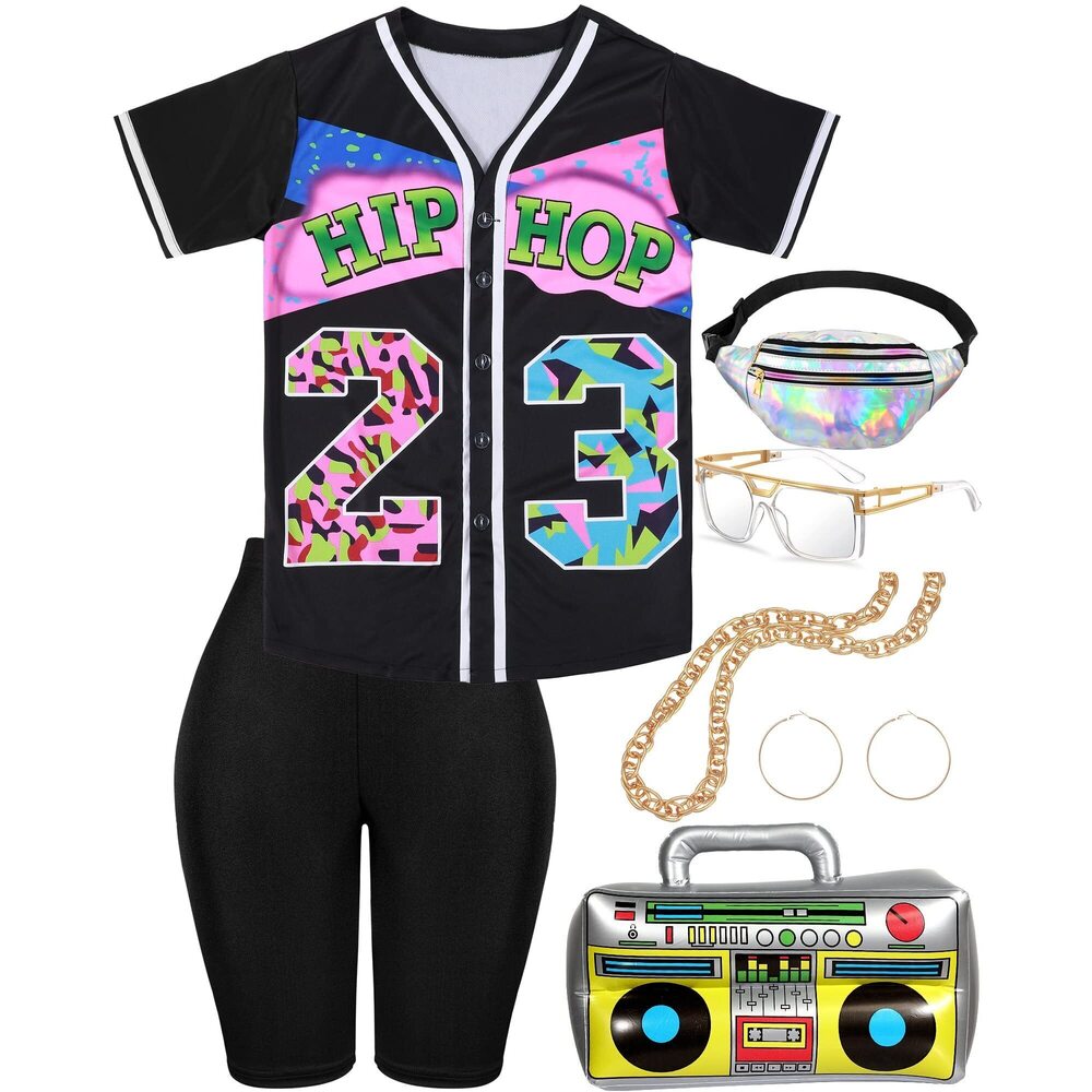 2999 80s/90s Outfit For Halloween Hip Hop Costume Kit 90s